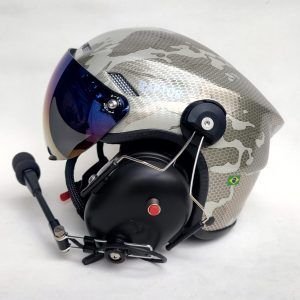 CAPACETE RAPTOR COMBAT DESERT COR CAMUFLADO COM VISEIRA AZUL IRIDIUM